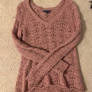 American eagle mauve sweater